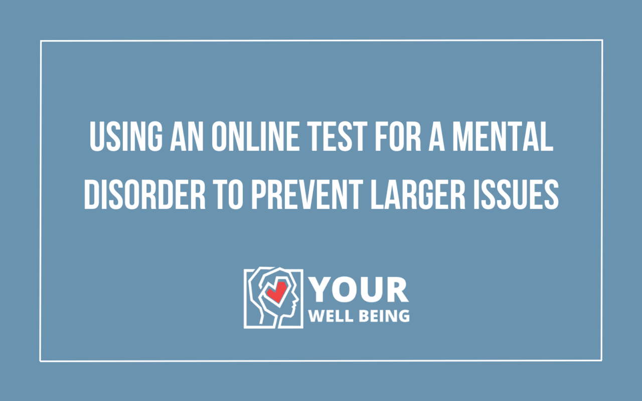 Online Test for a Mental Disorder