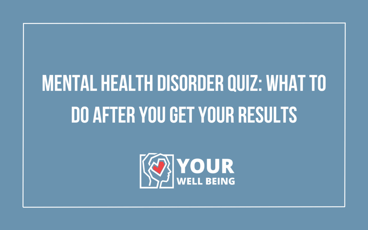 Mental Health Disorder Quiz