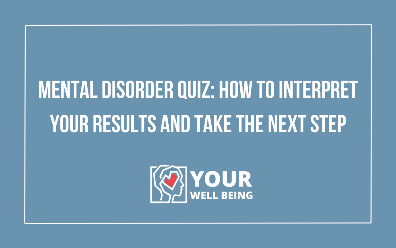 mental disorder quiz
