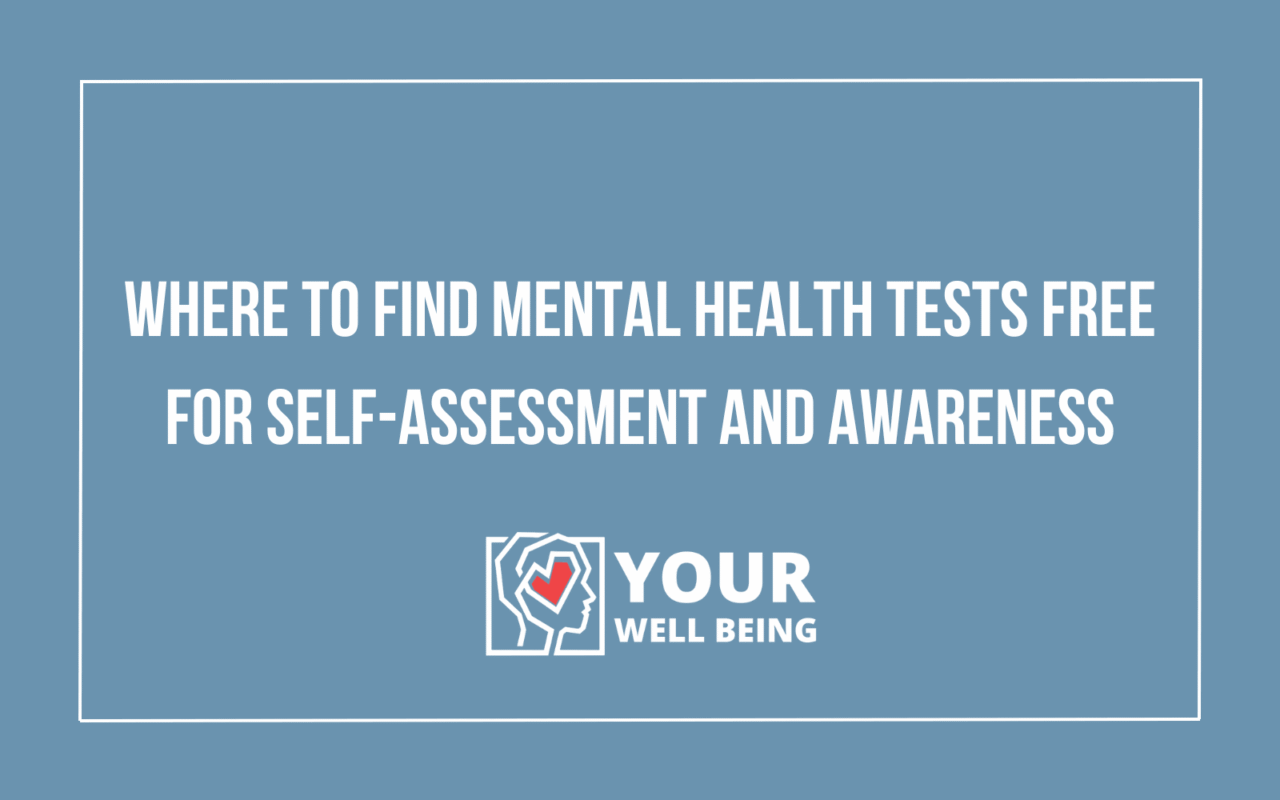 mental health tests free